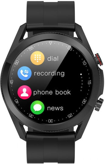 Kingwear L19 Smartwatch with Heart Rate Monitor Black