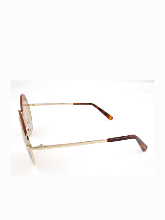 Loewe Women's Sunglasses with Gold Frame and Gold Lens