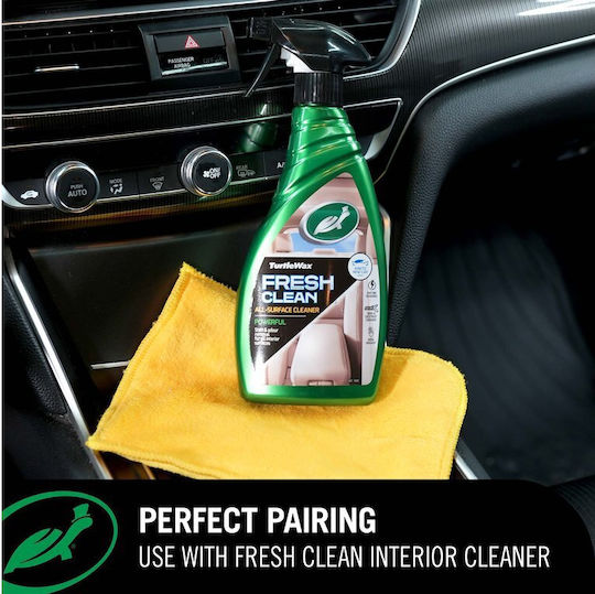 Turtle Wax Mănușă Panou din Microfibră pentru Curățarea Materialelor Plastice Interioare Auto Galbenă 22x17cm 1831238