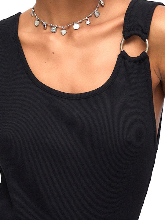 Summer Midi Evening Dress Black