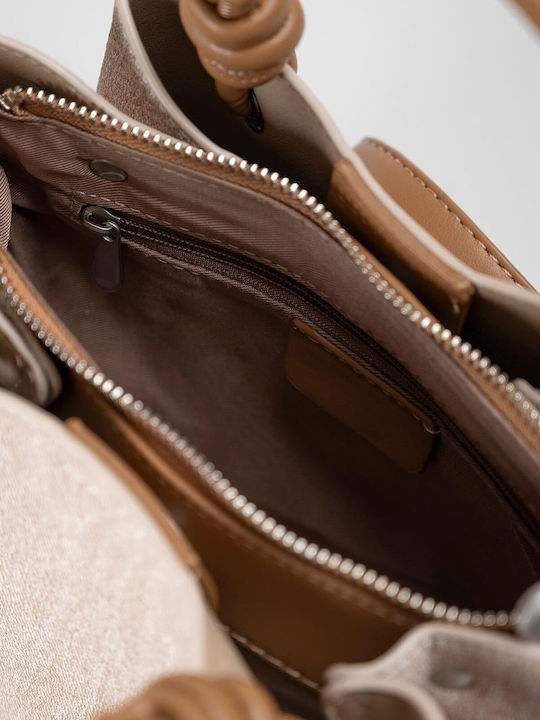 Beige Tote-Tasche für Damen