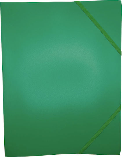 Optima Prod Din Plastic Plastic Folder Elastic Corners 400 Microns Optima Green