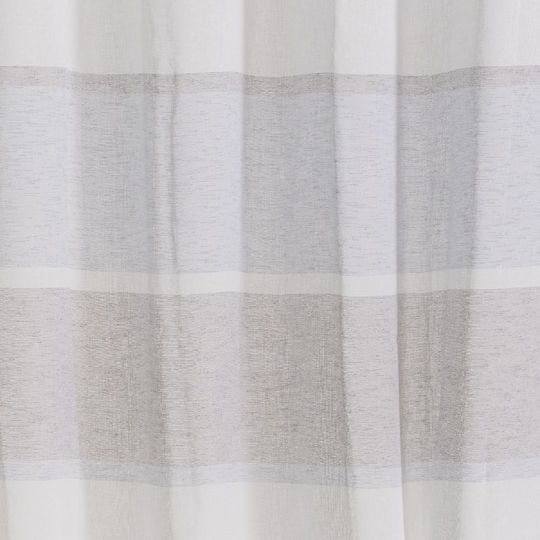 Κουρτίνα με Τρουκς Curtain Gray 140x260εκ.