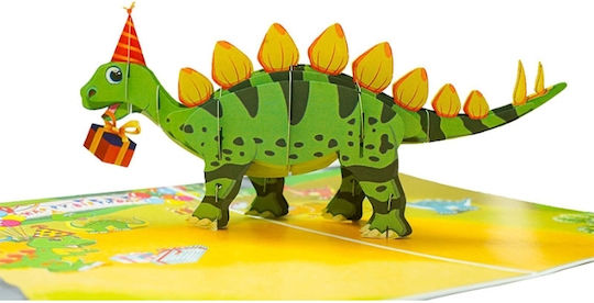 Kiriori Pop 3d Greeting Card Dinosaur