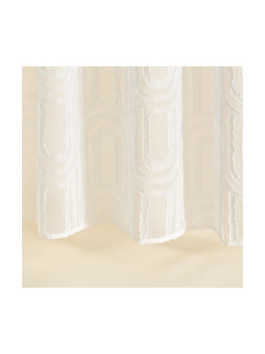 Κουρτίνα με Τρουκς White 140x260εκ.