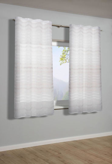 Κουρτίνα με Τούνελ White 135x245εκ.