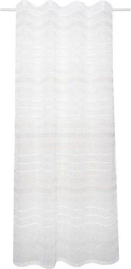 Κουρτίνα με Τούνελ White 135x245εκ.