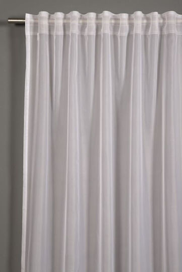 Curtain With Tunnel White 450x245cm