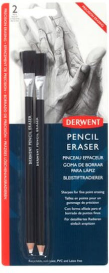 Derwent Derwent Radieră Profesională Set 2 Bucăți Tip Creion Cu Perie Inclusă