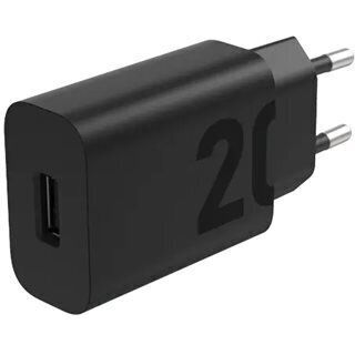 Lenovo Charger Without Cable with USB-A Port 20W Quick Charge 3.0 Black (ZG38C07909)