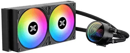 Xigmatek Fenix II 240 Water Cooling System AIO CPU With 2 Fans 120mm And ARGB Lighting
