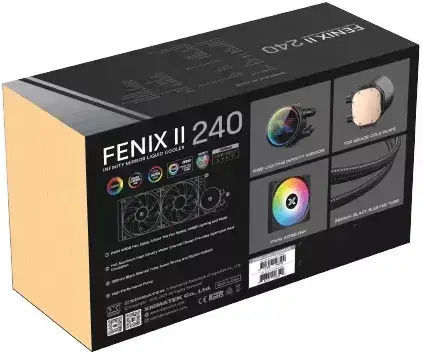 Xigmatek Fenix II 240 Water Cooling System AIO CPU With 2 Fans 120mm And ARGB Lighting