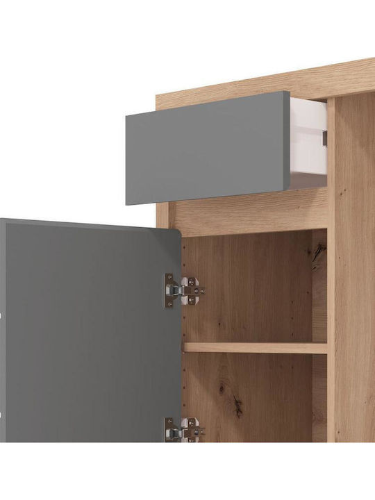 Fylliana Wooden Desk Gray 98x45x74cm