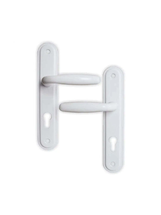 Yale Middle Door Lever White