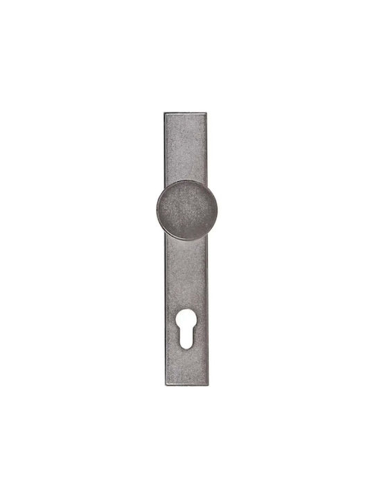 Metal Lever For Middle Door Silver