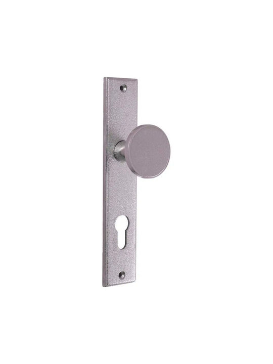 Metal Lever For Middle Door Silver