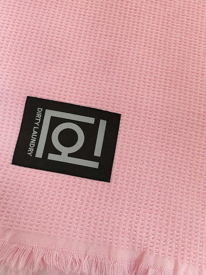 Dirty Laundry Pink Beach Towel 100x175cm