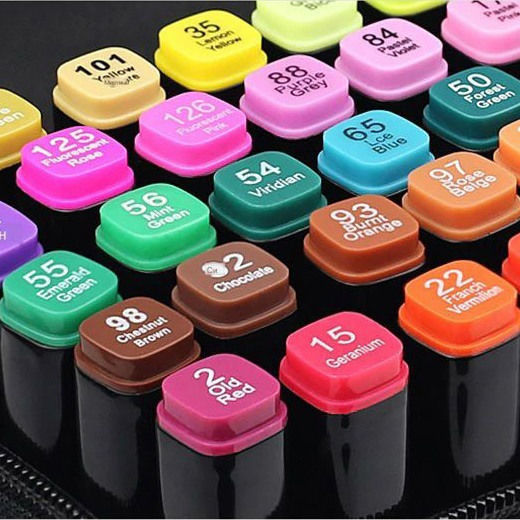 Touch Drawing Markers Double Tip Set 120pcs