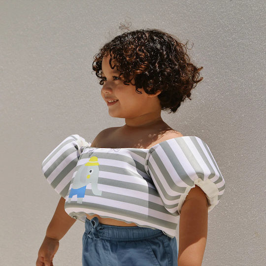 Sunnylife Life Jacket 3-6 Years Eli Elephant Green Stripe 26180127