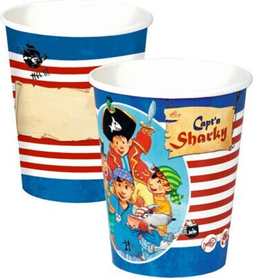 Die Spiegelburg Sharky Glass for Party 8 Pieces