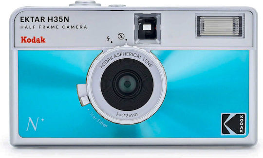 Kodak Ektar H35N Analoge Kamera mit Film Ultramax 135-24 Glasiertes Blau