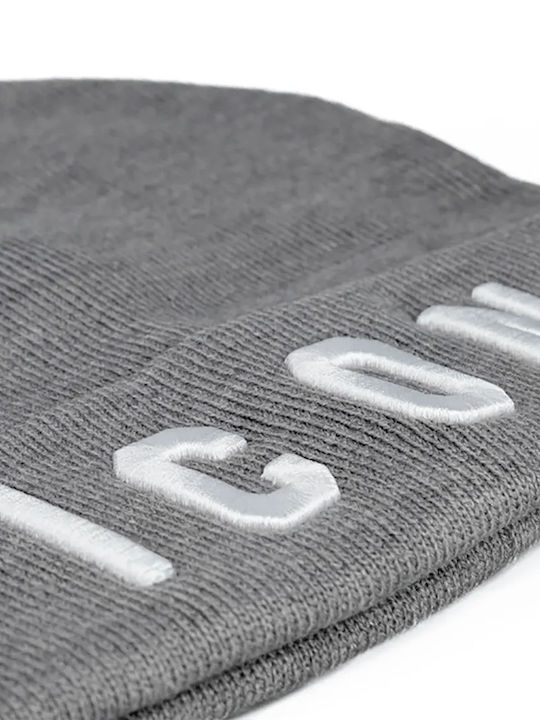 Beanie Unisex Σκούφος Πλεκτός σε Γκρι χρώμα