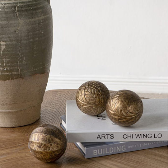 Artekko Set of Solis Wooden Room Decor 8x8x8cm 3 Pieces