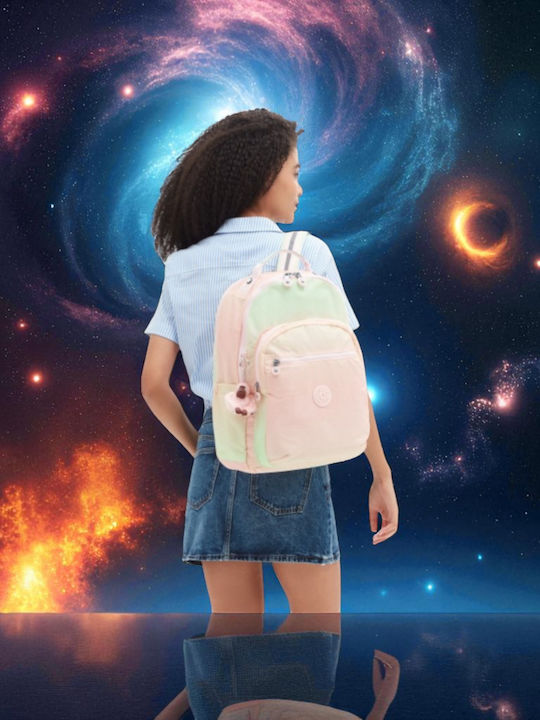 Kipling Seoul School Bag Backpack Junior High-High School Multicolour 27Liters