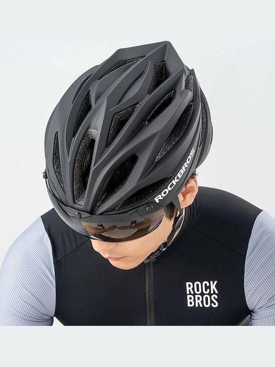 Rockbros Cască de Bicicletă de Oras Negru