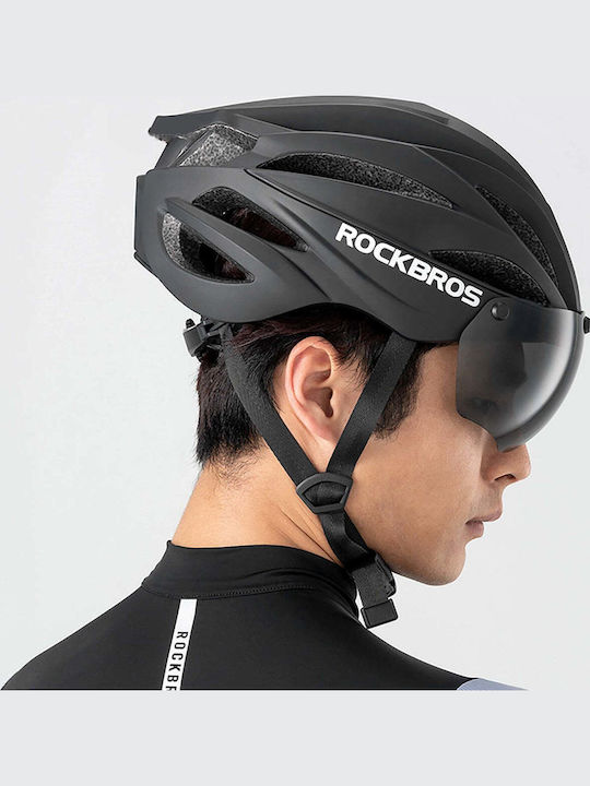 Rockbros Cască de Bicicletă de Oras Negru