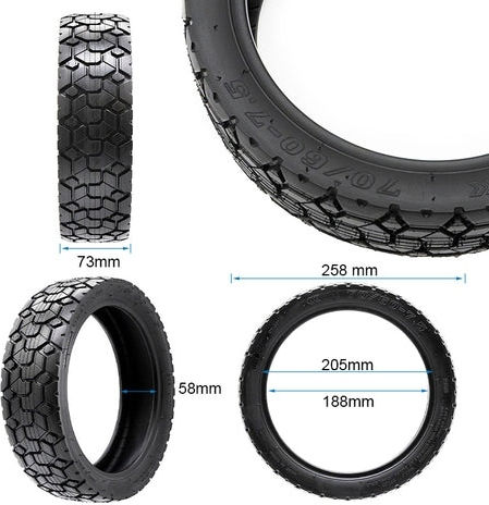 Ewheels Tire for Electric Scooter Segway Ninebot in Black Color EWM886