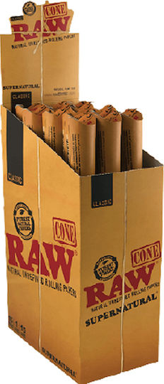 Raw Classic Cone Rawket Cigarette Tubes with Classic Ecru Flavor 5 Pieces