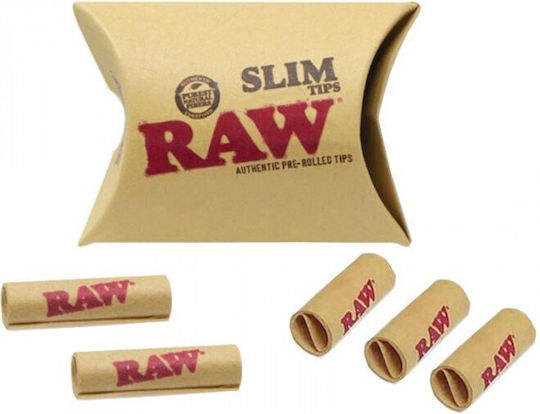 Raw Vârfuri Conice Pre-Rulate Slim 12mm Maro