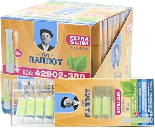 Του Παππού Πίπες Τσιγάρων Full Flavor 5.7mm Πράσινο 20 x 10τμχ