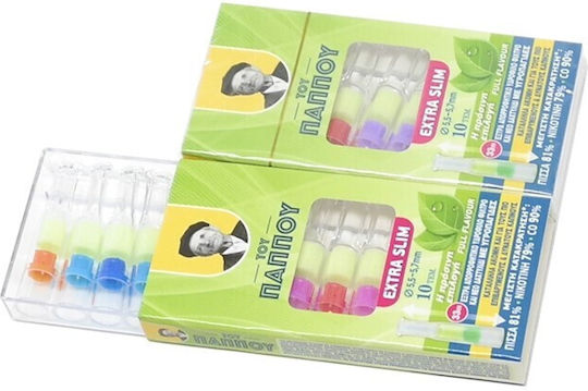 Tou Pappou Pipa De Țigară Extra Slim 5.7mm 10 Bucăți