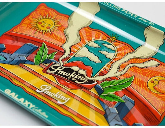 Smoking Rolling Tray 18cm Μπλε