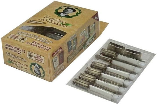 Tou Pappou Zigarettenpfeifen Regular 8mm Transparent 20Stücke