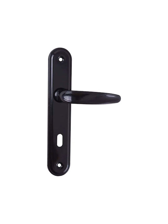 Metal Middle Door Lever Black
