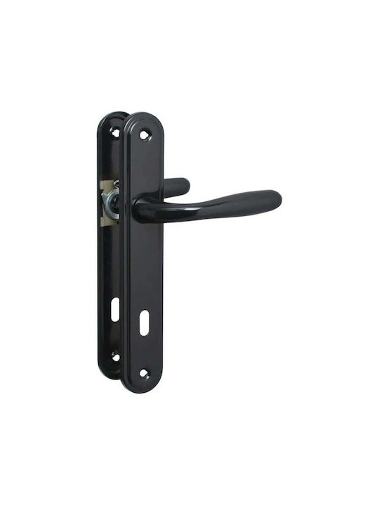 Metal Middle Door Lever Black