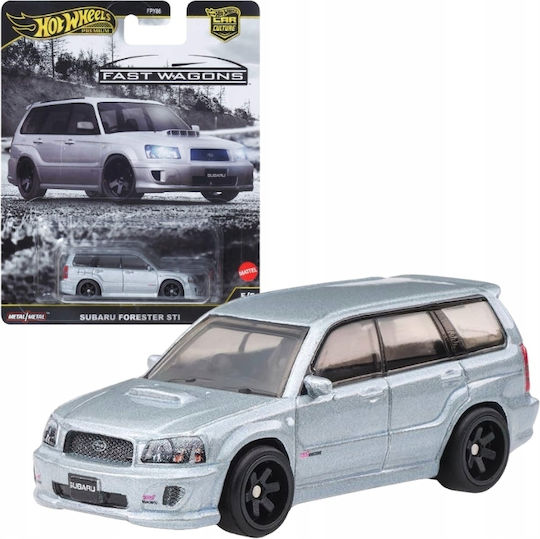 Hot Wheels Premium Culture Fast Wagons Mașinuță Subaru Forester STI 1:64 pentru 5+ Ani