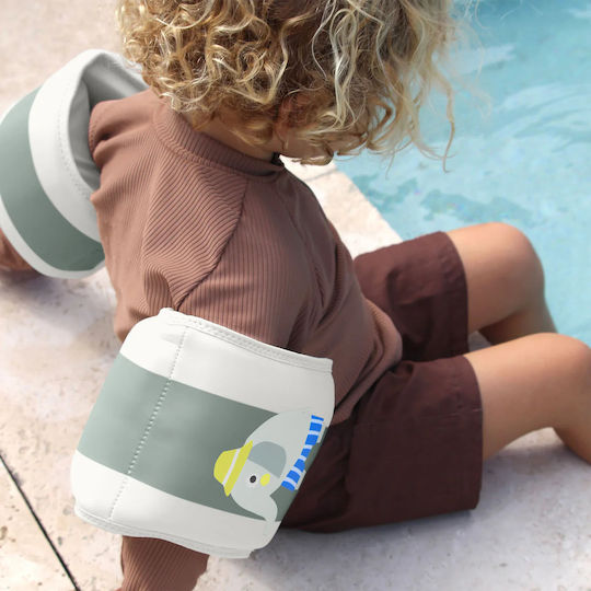Sunnylife Schwimmflügel Eli Elephant Grüne Streifen