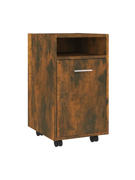 Cabinet de Birou cu roți Nucă 33x38x60cm