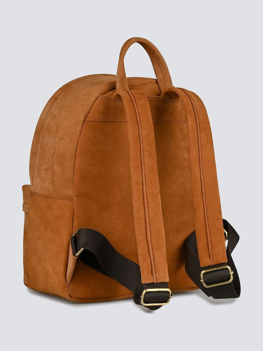 Ersi Leather Women's Suede Brown Backpack