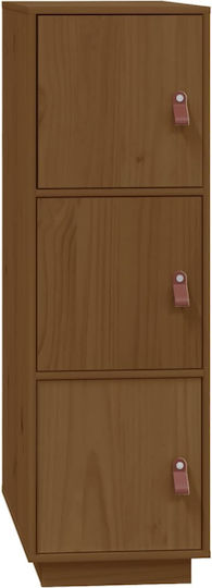 Office Storage Solid Wood Closet Brown Honey L34xW40xH108.5cm Office Storage Solid Wood Closet Brown Honey L34xW40xH108.5cm