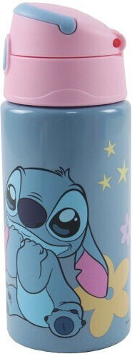 Gim Stitch Παιδικό Παγούρι από Αλουμίνιο Θερμός με Καλαμάκι Πολύχρωμο 500ml