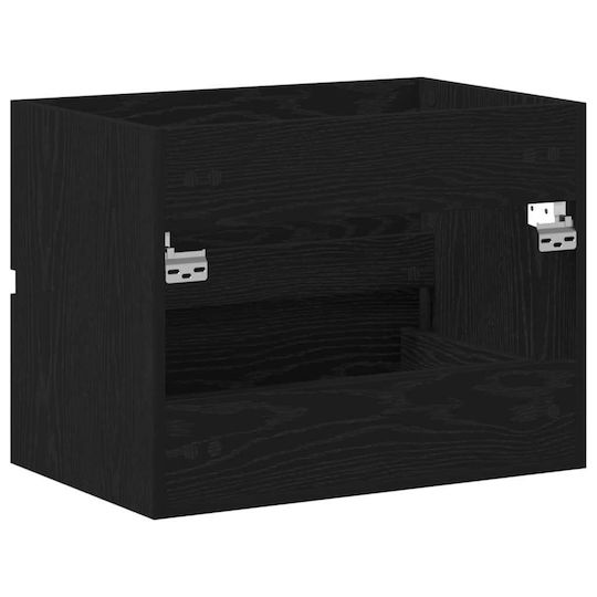 vidaXL Countertop with Sink L60xW38.5xH45cm Black Oak