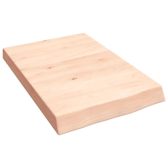 vidaXL Countertop without Sink L60xW40xH6cm Raw solid wood