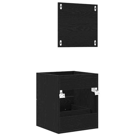 vidaXL Шкаф без Мивка Д41xШ38.5xВ48см Black Oak