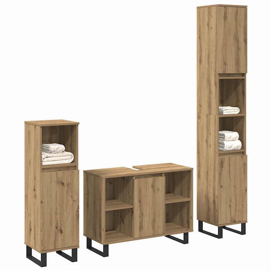 vidaXL Шкаф без Мивка Walnut