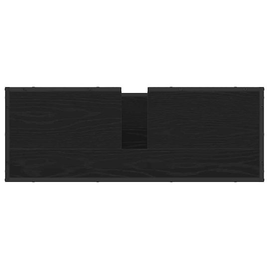 vidaXL Waschtisch mit Waschbecken L90xB33xH60cm Black Oak